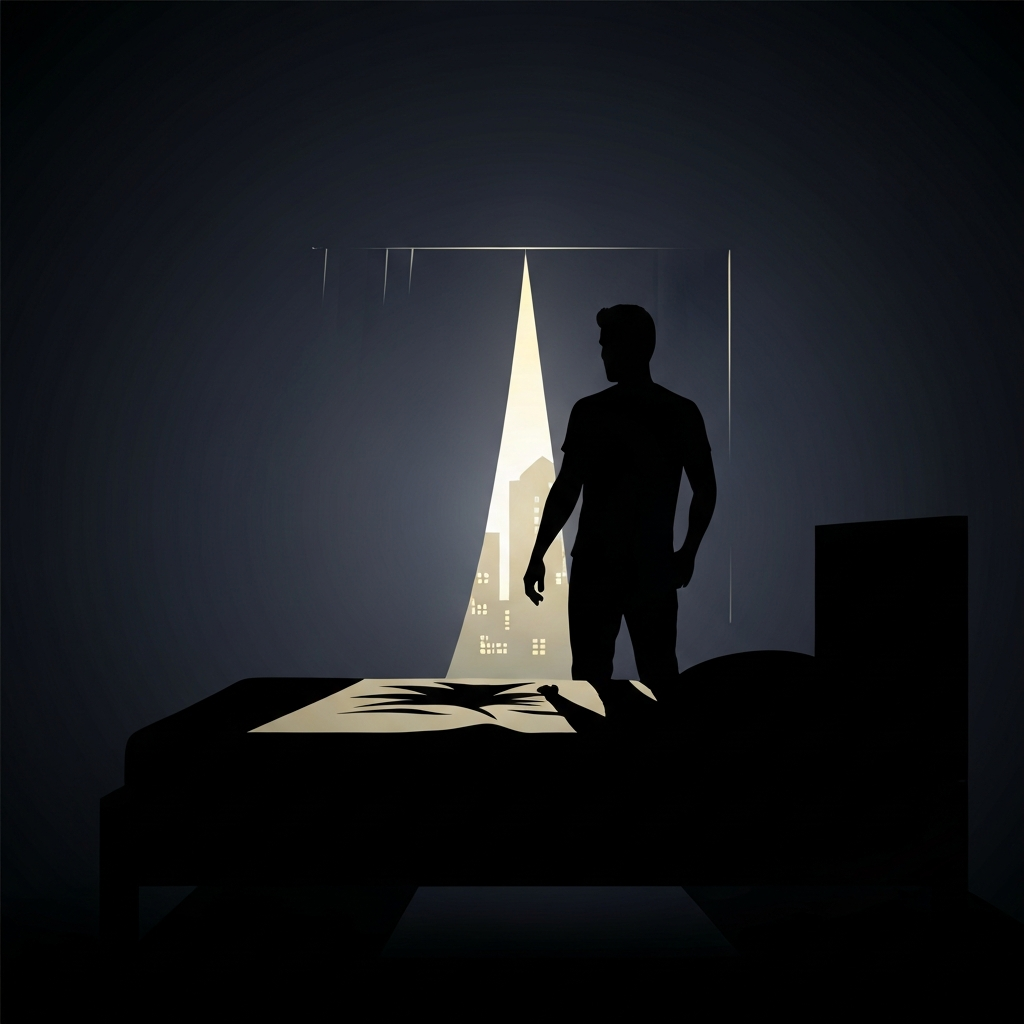 단독남의 침대 위, 온기는 짧고 허무함은 깊었다