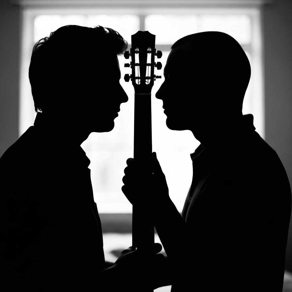 기타 한 줄에 사라진 그녀의 시선