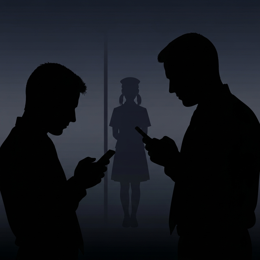 그는 18세 소녀를 팔로우하지만, 단 한 마디도 남기지 않는다