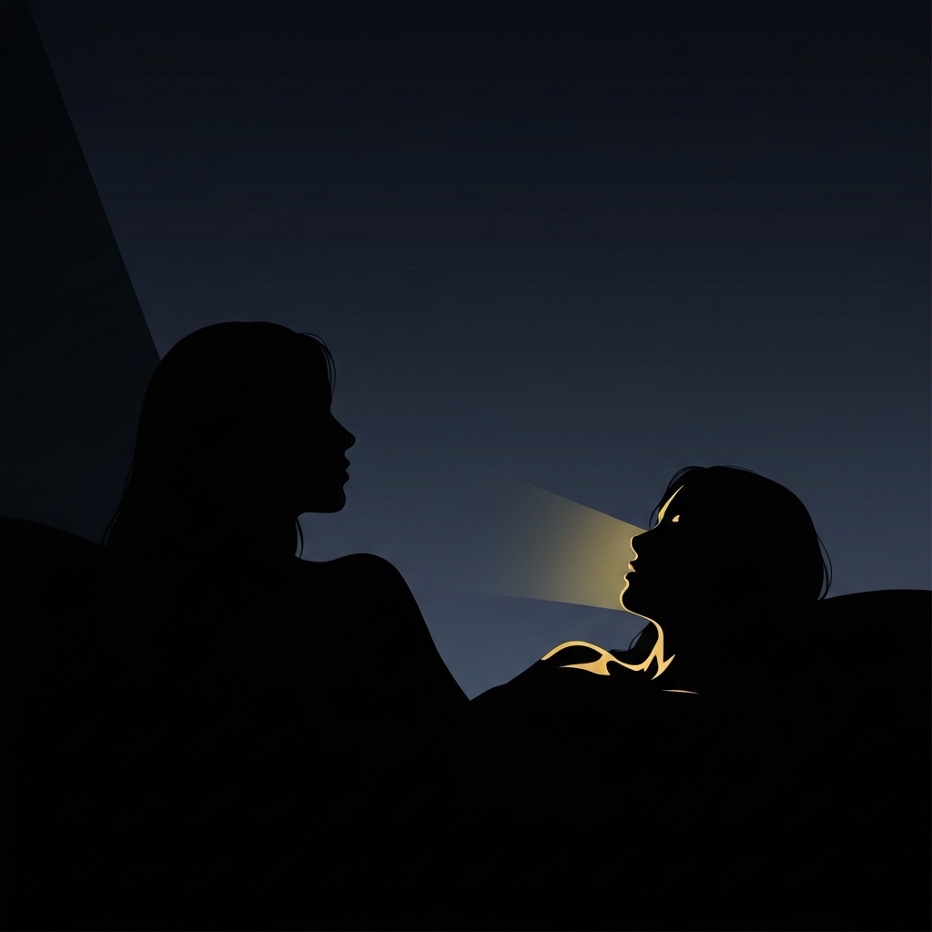 그의 턱선이 내려앉은 새벽 2시 29분