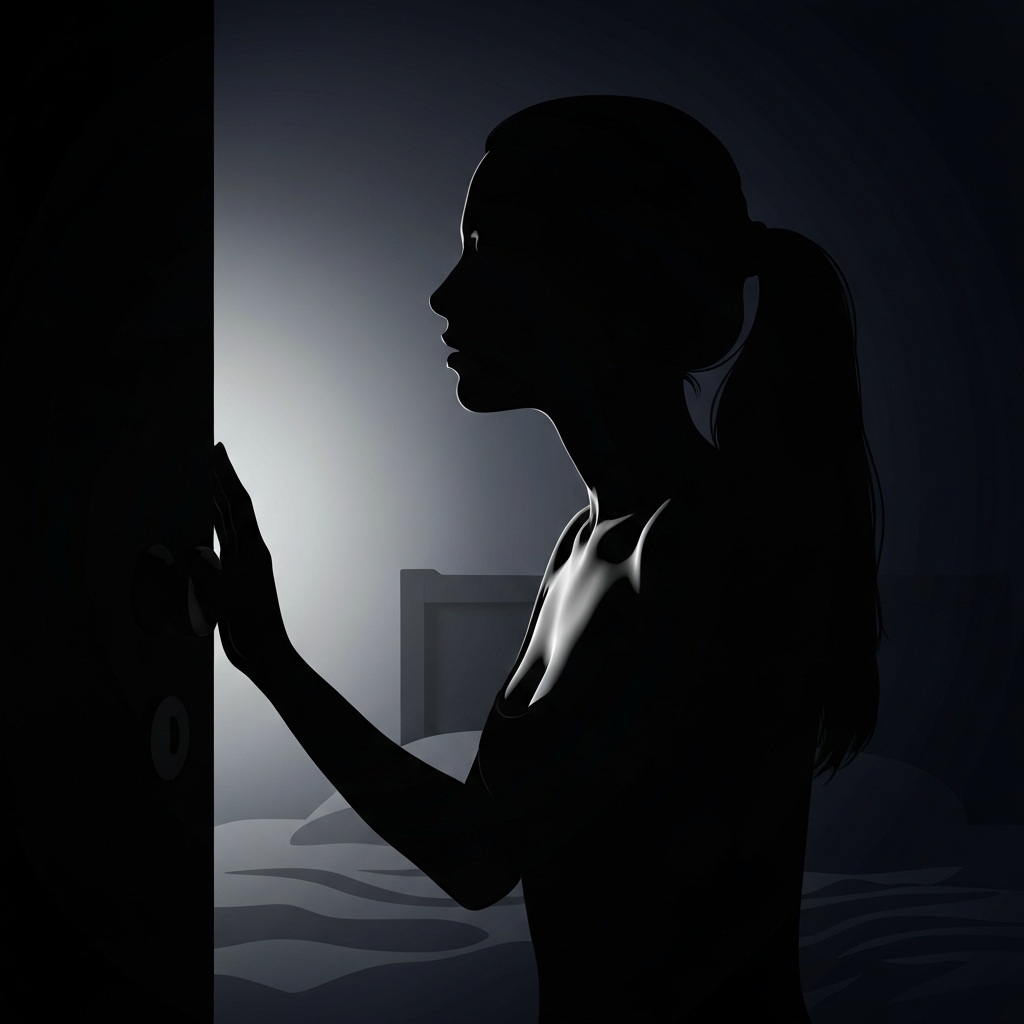 그녀가 문을 닫으며, 잠든 몸의 온도를 되살리고 싶었다