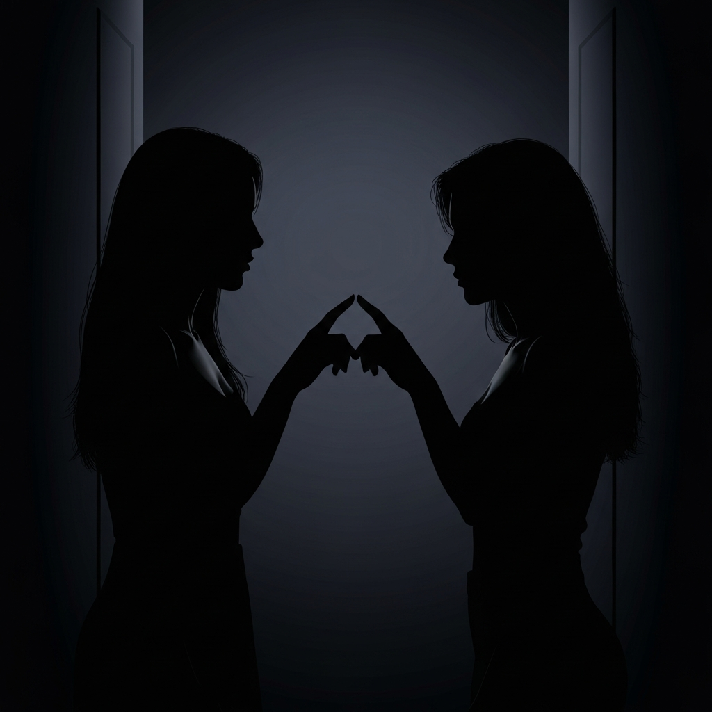 그림자가 아내의 입술을 먼저 건드렸다