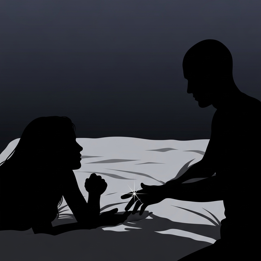 하얀 침대 위 신부처럼 누운 나, 그리고 그의 결혼반지